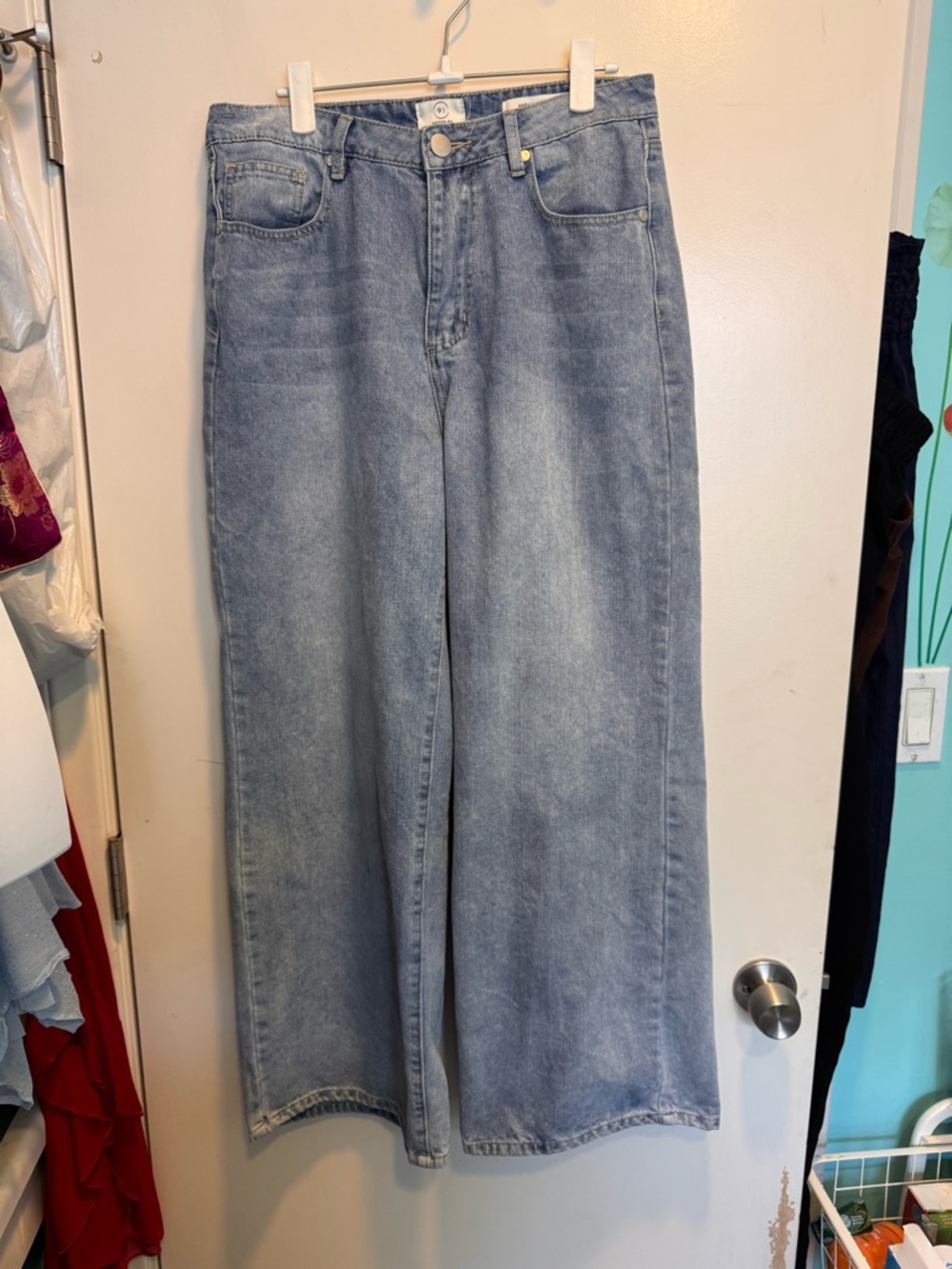 Cotton On size 8 Wide Leg Light Blue Jeans- Women’s